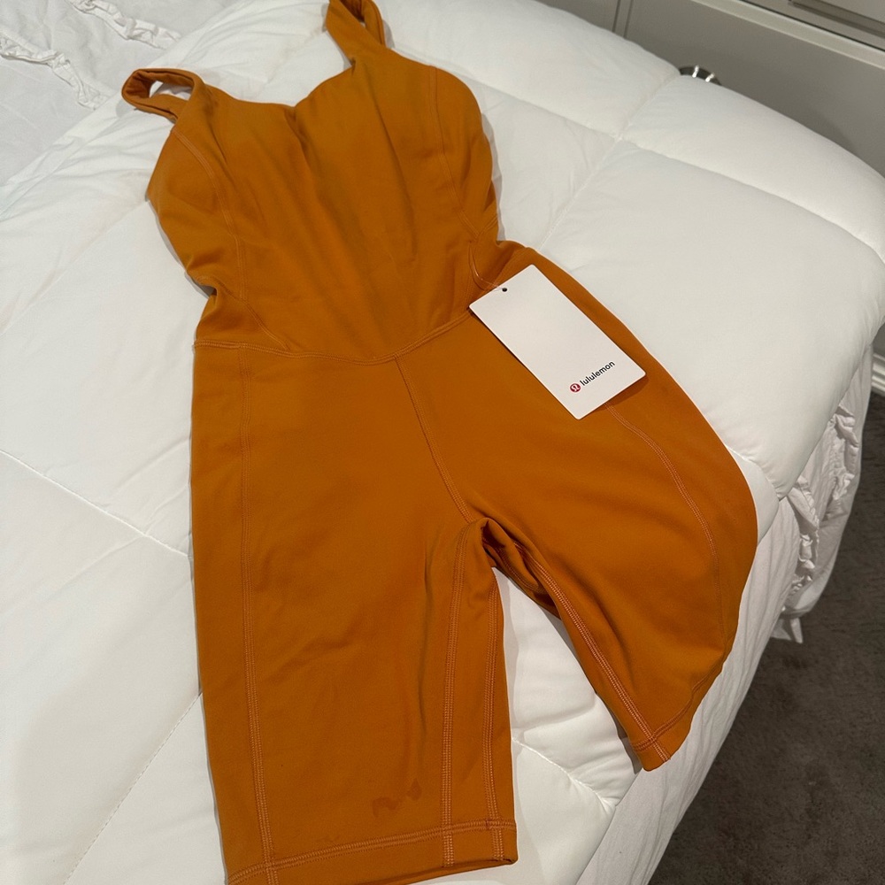 Brand New Orange Lululemon Bodysuit